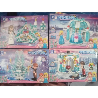 (Set4กล่อง) lego เลโก้ โฟร์เซ่น เอลซ่า อันนา frozen windsor castles ice and snow princess Elsa anna