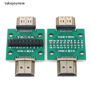 [takejoynew] บอร์ดทดสอบ HDMI ตัวผู้ และตัวเมีย พร้อมบอร์ด PCB 2.54 มม. 1 ชิ้น