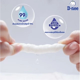 D-nee ดีนี่ ออร์แกนิค เบบี้ไวพ์ ทิชชู่เปียกเด็ก สูตรนิวบอร์น/ซากุระ/สวีทครีม 80 แผ่น[แพ็ค 3 ห่อ]
