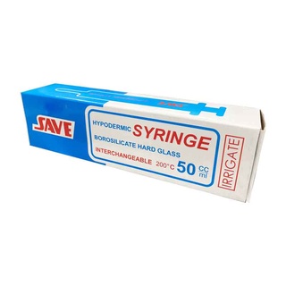 ไซริ้งค์ (GLASS SYRINGE 50cc. IRRIGATE) แก้วให้อาหารขนาด 50 ซีซี