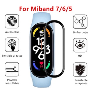 ฟิล์มกันรอย Mi Band 5 ฟิล์มกันรอย miband6 ฟิล์มกันรอย 3D ฟิล์มกันรอย อุปกรณ์เสริมสำหรับ Miband4 ฟิล์มกันรอย Mi Band 7