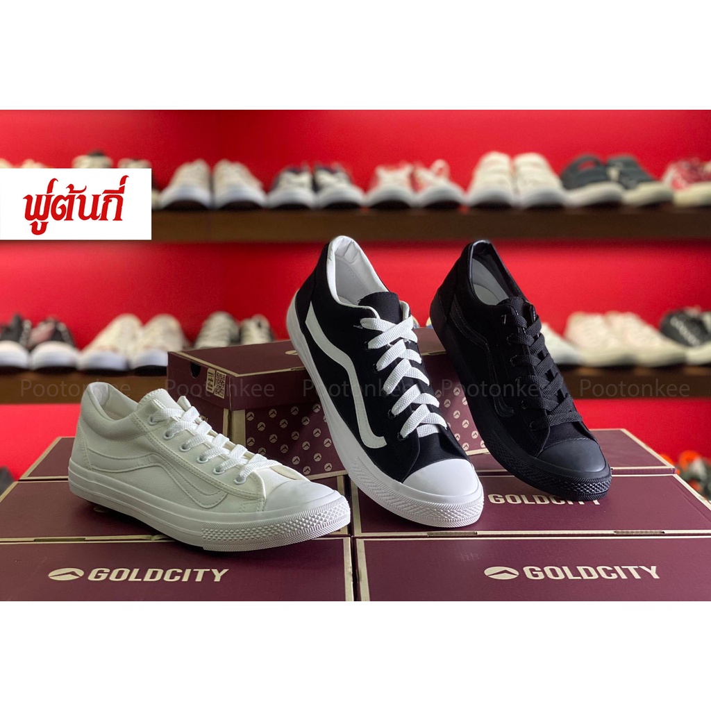 Gold City รุ่น NO502 โกลด์ซิตี้ Gold WAVE รองเท้าผ้าใบแฟชั่น Size 37-45
