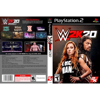 แผ่นเกมส์ PS2 WWE 2020   คุณภาพ ส่งไว (DVD)