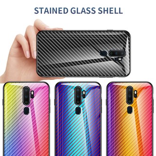 For OPPO Reno8Z Reno7Z 5G Reno7 Reno8 Reno5 Reno4 Reno 8Z 7 7Pro 7Z 2 2F 4 4Pro 5 5Pro 8 8Pro เคสมือถือ คาร์บอนไฟเบอร์ Phone Case Glass Cases เคสมือถือ