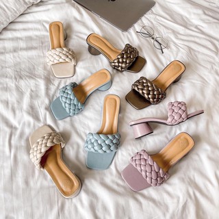 Macaron heels รองเท้าส้นสูง สายเปีย ทักมาเช็คสต๊อกก่อนสั่งน้า