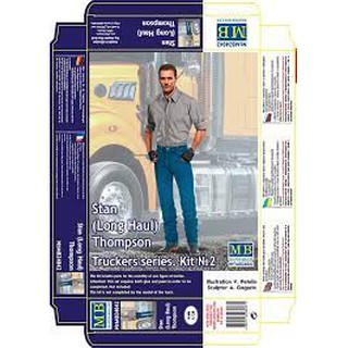 ฟิกเกอร์โมเดล Figure Model 1/24 Master Box MB24042 Truckers series. Stan (Long Haul) Thompson