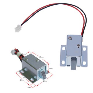 อุปกรณ์ล็อกประตูไฟฟ้า ขนาดเล็ก DC 6v 12V