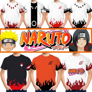 เสื้อยืดลําลอง ลายการ์ตูนนารูโตะ Uzumaki แฟชั่นฤดูร้อน สําหรับเด็กผู้ชาย