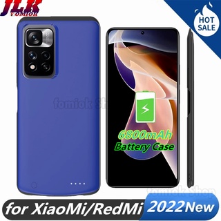 [JLK] เคสแบตเตอรี่ 6800mAh สําหรับ XiaoMi Mi 12 11 Ultra 10 Pro CIVI 10s 9 CC9 SE/Lite Mix 4 เคสชาร์จแบตสำรอง powerbank Battery Charger Case