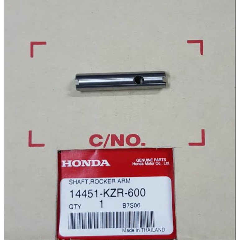 แกนกระเดื่องวาล์วไอดี-เสีย คลิก125ไอ(ปี12-17)/PCX150C-J(ปี13-19) แท้ศูนย์ ราคาชิ้นล่ะ 14451-KZR-600