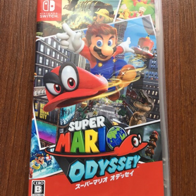 แผ่นเกม Nintendo Switch มือสอง Super Mario Odyssey เมนูอังกฤษ