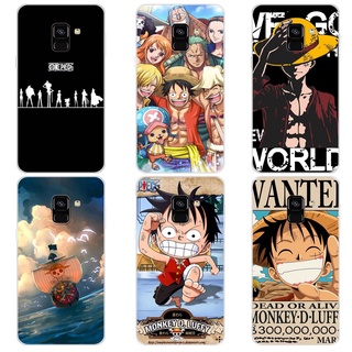 เคส ซัมซุง Samsung Galaxy A8 A8+ A8 Plus 2018 Case การ์ตูน One Piece เคสซิลิโคน Soft TPU โทรศัพท์มือถือ Back เคส