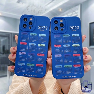 Happy Everyday 2022 เคสโทรศัพท์มือถือแบบนิ่ม TPU กันรอยเลนส์กล้อง ลายปฏิทิน สําหรับ  7Plus 8Plus X XS XR XSMAX เคสนิ่ม ลายดวงตานางฟ้าสีฟ้า สําหรับ Compatible For IPhone 11 11PRO 11PROMAX 12PRO 12 PRO MAX 13 13PRO PROMAX 6Plus 6SPlus 6 6S 7 8 Plus SE 2020