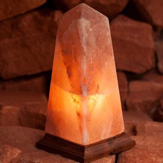 SALE  โคมไฟเกลือหิมาลายัน Himalayan Salt Lamp ทรง Tower ขนาด 3-4 kg โคมไฟหินเกลือหิมาลัย โคมไฟ