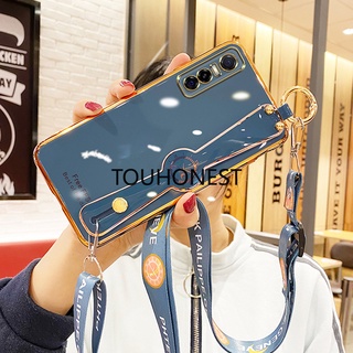 เคส Vivo Y12S เคส Vivo Y15S Y20S เคส Vivo Y20i Y20 เคส Vivo Y15A Y20A Case Vivo Z1 Pro Z5X Case Vivo Y73S S7E Cute TPU 6D Wrist Strap With Rope Soft Phone Cassing Cover Case โทรศัพท์มือถือ แบบนิ่ม ลายน่ารัก พร้อมสายคล้อง สําหรับ