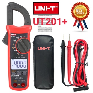 UNI-T UT201+NCV 600A/AC 600v/ACคลิปแอมป์ แคล้มป์มิเตอร์ มิเตอร์วัดไฟดิจิตอล มัลติมิเตอร์ UNI-T UT201+ Mini Digital Cl