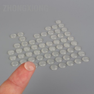 Zhongxiong แผ่นซิลิโคนกันชนประตูเฟอร์นิเจอร์ 8X2.5 มม. 100 ชิ้น