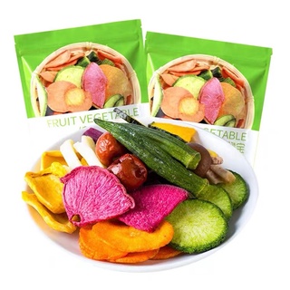 ผักและผลไม้อบกรอบ ผักซองเขียว 综合果蔬脆宝 250g ผักอบ ผลไม้อบแห้ง สดใหม่ เจ ทานได้
