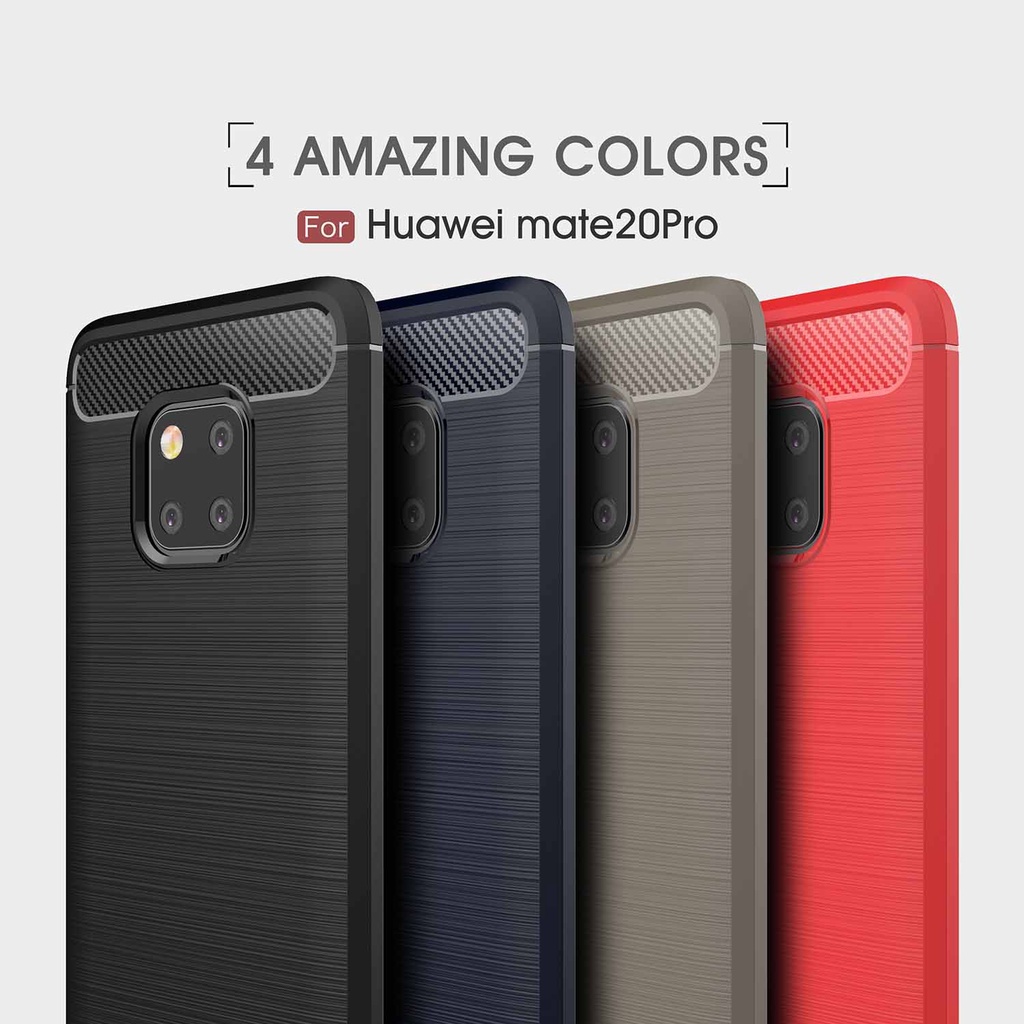 เคสโทรศัพท์คาร์บอนไฟเบอร์แบบนิ่มสําหรับ Huawei Mate10 20 รูปที่ 5