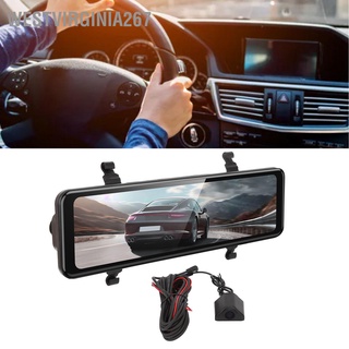 Interior Rearview Mirror Camera 11in IPS Touch Screen Front Rear Driving Cam Night Vision Parking Assistant