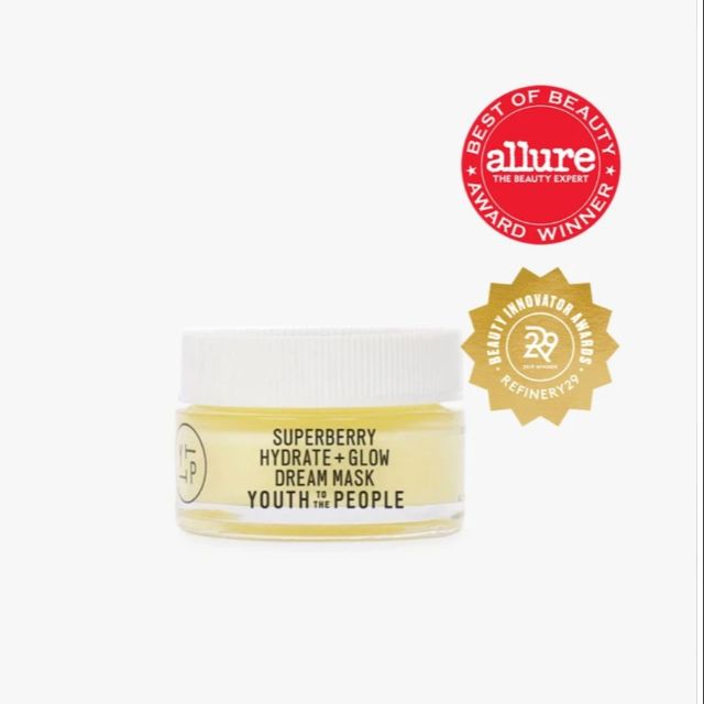 พร้อมส่ง superberry hydrate + glow dream mask ขนาดทดลอง 15 ml 0.5 oz  จากแบรนด์ youth to the people