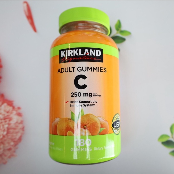 Kirkland Signature Vitamin C 250 mg. Adult (180 Gummies) 1กระปุก