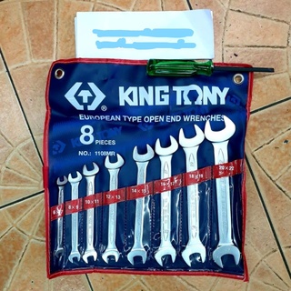 Kingtony 1108mr ประแจปากตาย 8ตัวชุด 6-22มิล