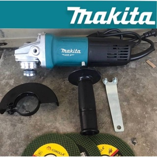 เครื่องเจียร 4 นิ้ว MAKITA M9513 (รองรับงานหนัก) แถมฟรี ใบเจียร 3 ใบ