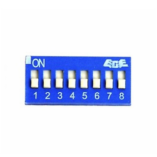 Dip Switch  สวิตซ์เลื่อน 8 ขา ยี่ห้อ ECE ผลิต Taiwan