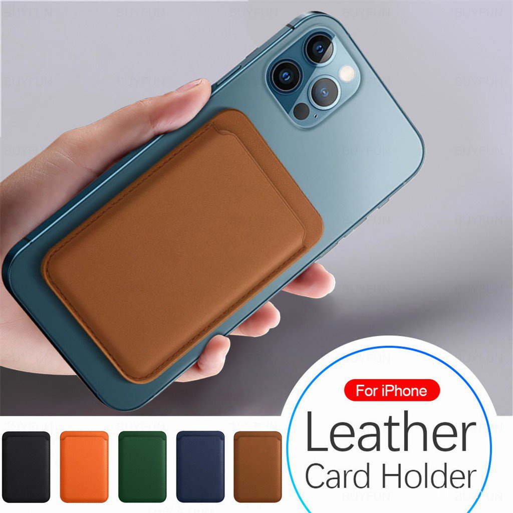 Universal Phone Back Wallet Card Slot For iphone12 iphone13 iPhone 12 Pro Max 13 Pro Max 12 mini Case Luxury Leather Mag