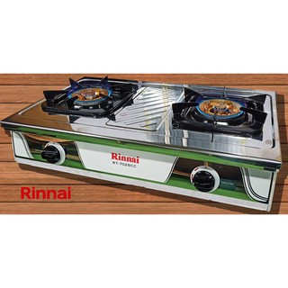 รินไน RINNAI รุ่น RT-702SCC หัวเตาใหญ่ ฝาบนถอดออกได้ สแตนเลสทั้งตัว หัวเตาทองเหลืองแท้