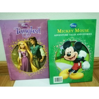 Disney Classic​ book.​Tangled, Mickey mouse ปกแข็งไดคัท-147-