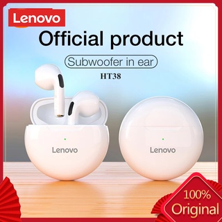 Lenovo HT38 TWS หูฟังบลูทูธไร้สาย ขนาดเล็ก พร้อมไมโครโฟน สําหรับเล่นกีฬา