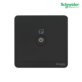 Schneider Electric เต้ารับโทรทัศน์ TV 75  Ohm, 8.6x8.6x1 cm. สีดำ รุ่น AvatarOn E - E8331TV_DG