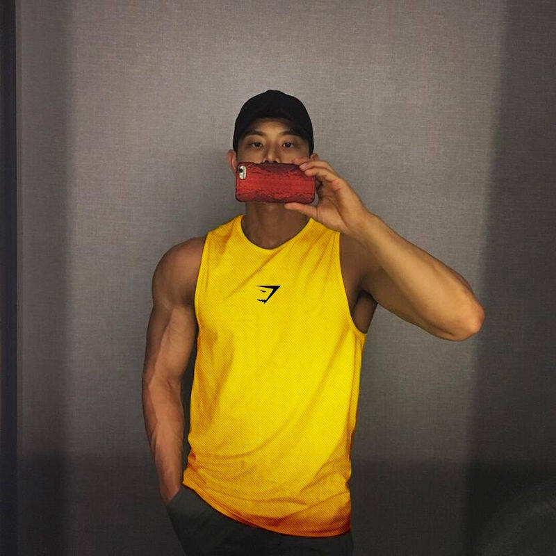 Muscleguys เสื้อกล้าม ผ้าตาข่าย ระบายอากาศ แห้งเร็ว แฟชั่นสําหรับผู้ชาย ใส่ออกกําลังกาย เล่นบาสเก็ตบอล ยิม