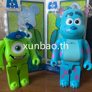 Monster University 400% Collections ของสะสม Action Figure Toy 28cm Bearbrick ตุ๊กตาแอ็คชั่น