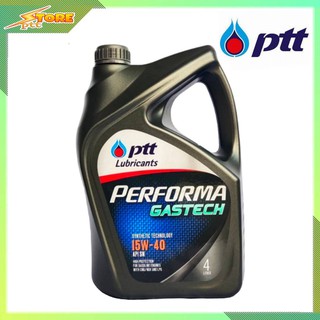 น้ำมันเครื่อง ปตท PTT Performa Gastech 15W-40 ( ปริมาณ 4 ลิตร )