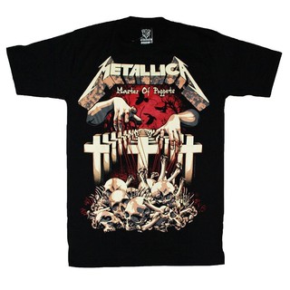 เสื้อยืดผ้าฝ้ายพิมพ์ลาย Metallica Master สำหรับผู้ชาย