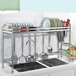 ชั้นวางจาน ที่คว่ำจาน สแตนเลสเกรด 201 Dish Rack 91x25.5x53cm WWB003-1A