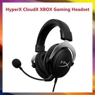 Hyperx CloudX ชุดหูฟังเล่นเกม ตัดเสียงรบกวน ถอดออกได้ สีเงิน สําหรับ Xbox One Xbox Series