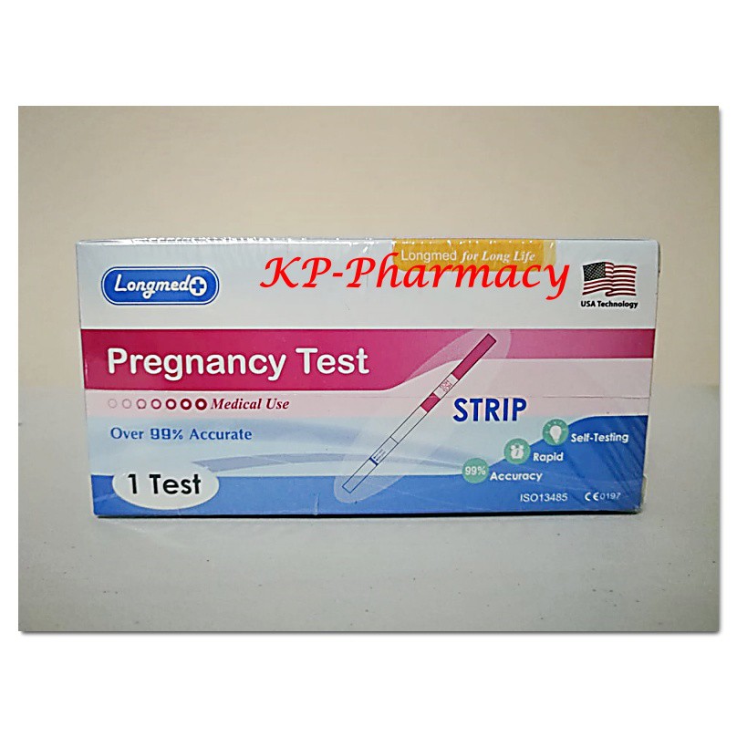 ที่ตรวจครรภ์/ตรวจตั้งครรภ์ Longmed Pregnancy Test Strip แบบจุ่ม  [❌ไม่ระบุชื่อสินค้าหน้ากล่อง] | Shopee Thailand