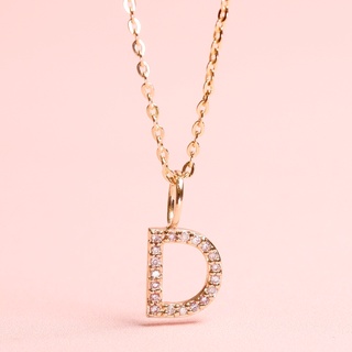 Grace Fine Jewelry จี้เพชรทองแท้ 9k D Alphabet (จี้อย่างเดียว)
