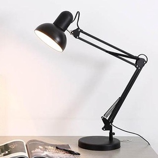 โคมไฟตั้งโต๊ะ ปรับระดับได้รอบทิศทาง สีดำ สีขาว รุ่น Table Reading lamp Adjustable with super long arm E27 MAX 60w IPM