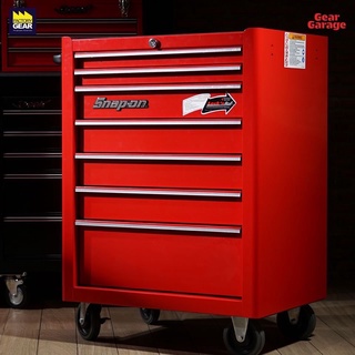 ตู้เครื่องมือช่าง 7 ชั้น (SNAP-ON) NO.KRA2007K Roll Cab Single Bank 7 Drawers Red (ตู้เปล่า) Factory Gear By Gear Garage