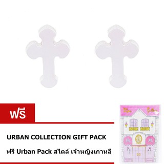 Tips Gallery Princess Collection ต่างหู STAINLESS STEEL 316L สตัด  รุ่น  Holy Cross TES-SEL324UR