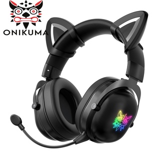 ONIKUMA B20 หูฟังเกมมิ่ง หูฟังคอม ชุดหูฟังสเตอริโอไร้สาย บลูทูธ พร้อมไมโครโฟน สําหรับเล่นเกม