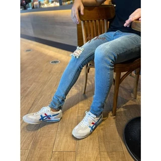 🚶‍♂️ กางเกงยีนส์ผู้ชาย ขาเดฟ ทรงสกินนี่ ผ้ายืด🚶‍♂️ skinny jeans men