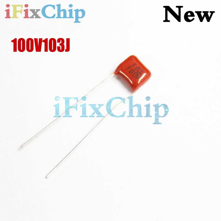 50PCS 100V103J 0.01UF 10NF CBB Pitch 5 มม.100V 103J CBB ตัวเก็บประจุฟิล์มโพรพิลีน