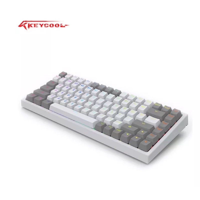 Keycool KC84 Grey White Gaming Keyboard