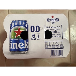 เครื่องดื่ม มอลต์ ไม่มีแอลกอฮอล์ ( ตรา ไฮเนเก้น 0.0 ) 330Ml.*6 Non Alcoholic Malt Beverage ( Heineken 0.0 Brand )